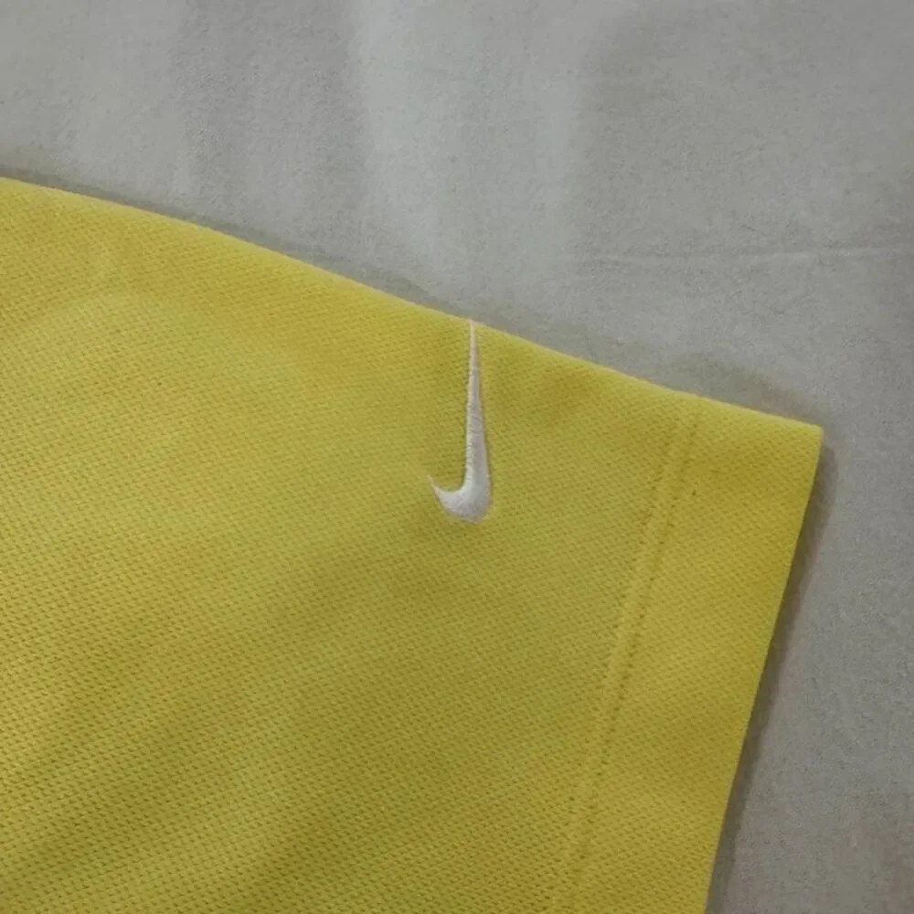Nike Golf Dri-Fit Men's XL Polo Shirt Yellow Short Sleeve Active